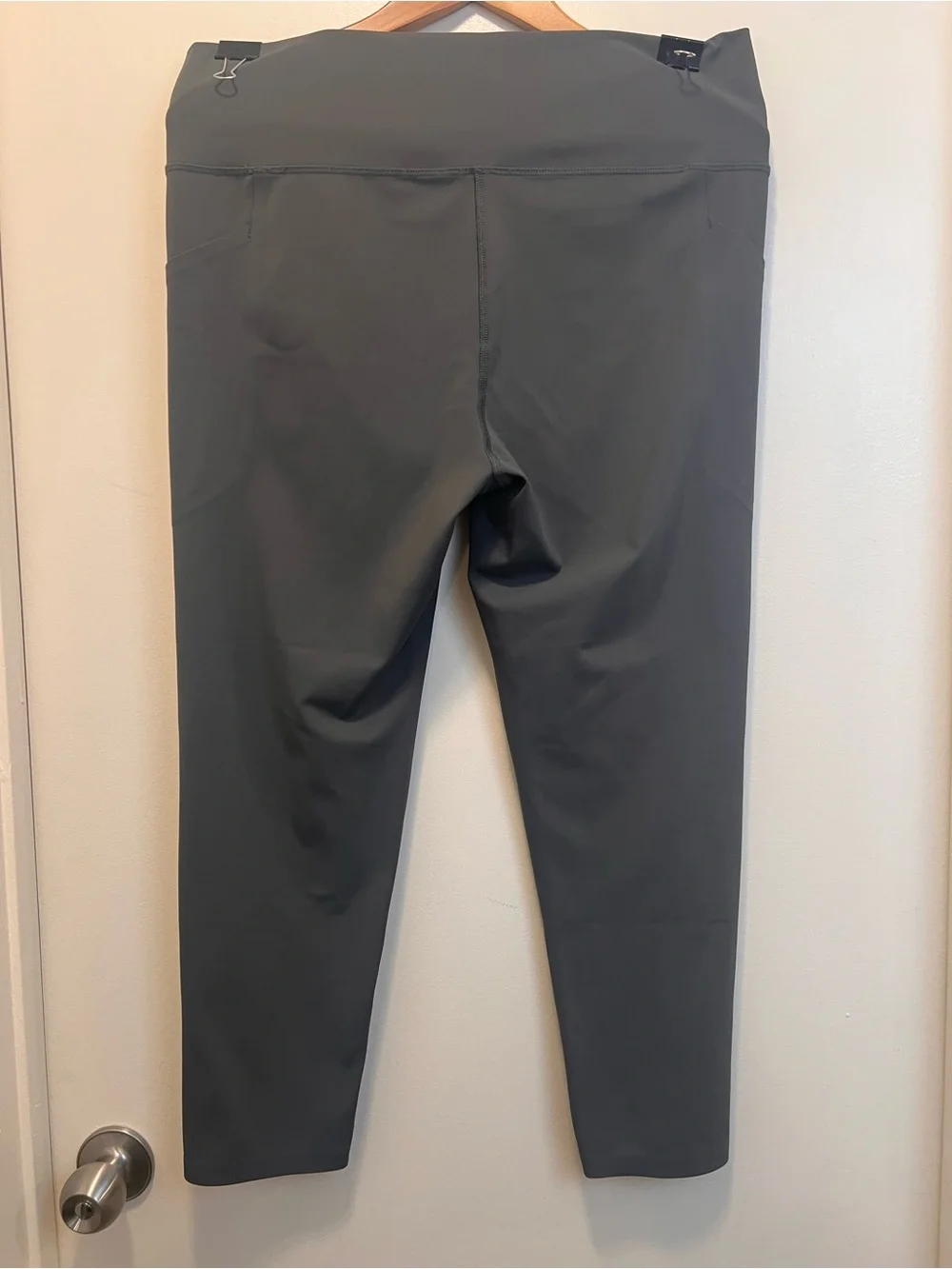 Mono B Gray High Rise Pocket Leggings 1XL Athletic Yoga Workout Pants